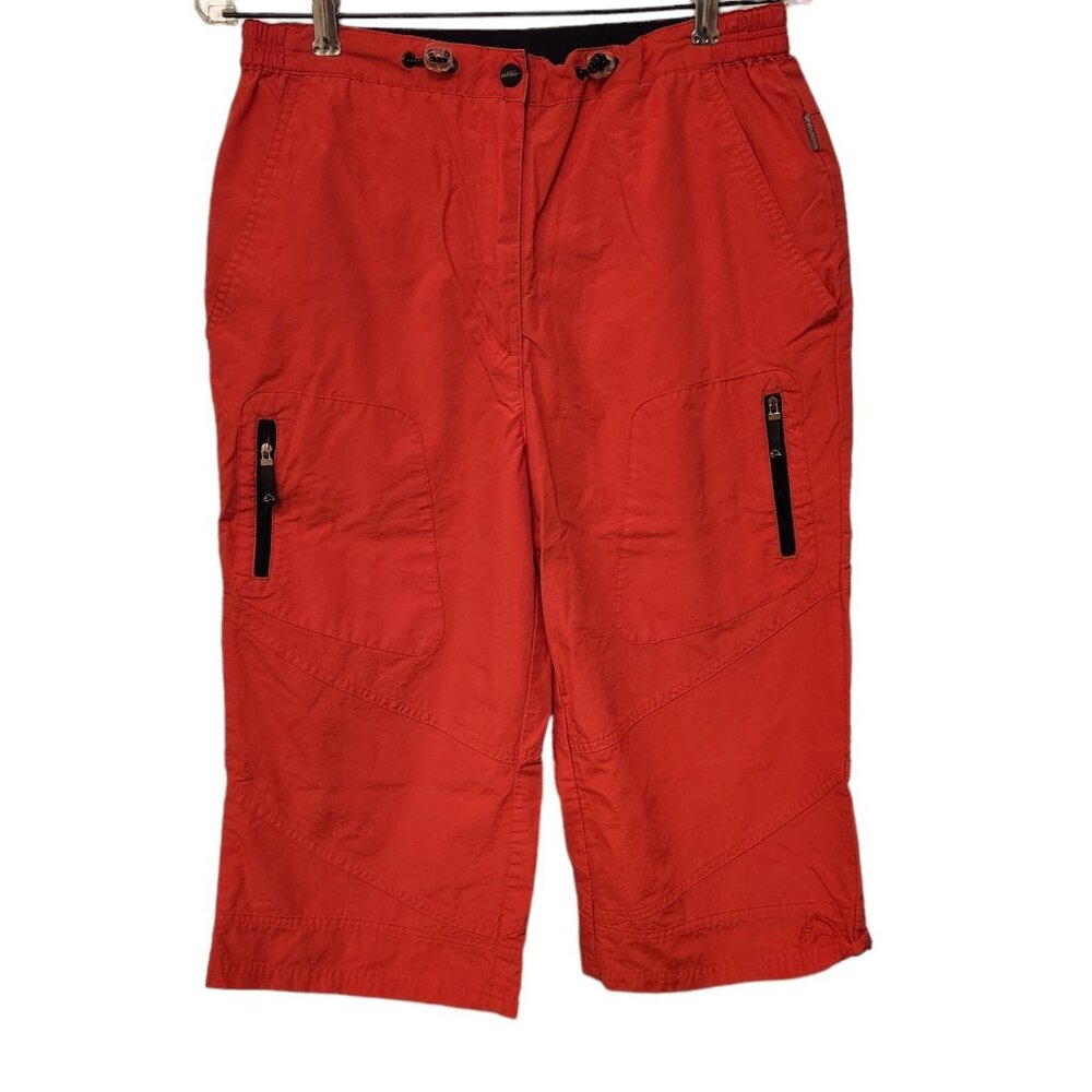 Active Falcon‎ Crop Pants Nylon Cotton Outdoor Active Womens Sz L/40 Lg. Orange